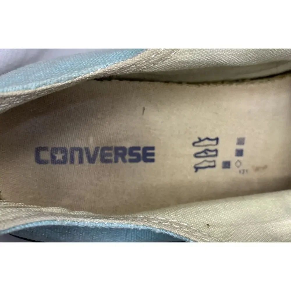 Converse Women Sze 3 All Star Light Blue Shoe Girl Youth Low Top Sneaker Runner